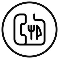 Editable phone order vector icon. Part of a big icon set family. Perfect for web and app interfaces, presentations, infographics, etc