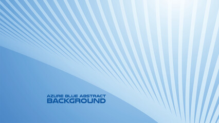 Obraz premium Azure Blue abstract background with curve line for backdrop or presentation