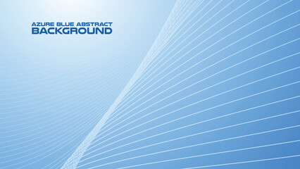 Azure Blue abstract background with curve line for backdrop or presentation