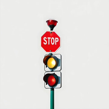 recommend clip art: traffic light with white background