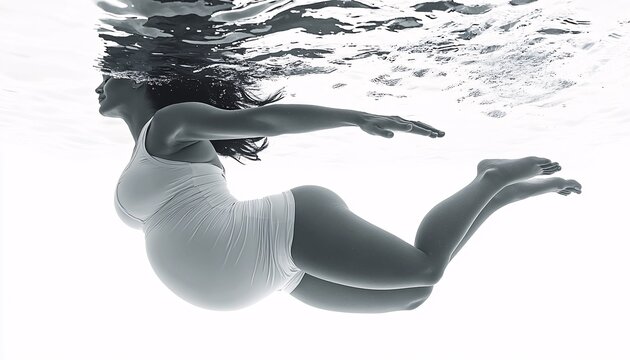 Gentle yet effective exercises for expecting mothers focusing on aquatic fitness. Embrace a workout for pregnant women with swimming for health and wellness during pregnancy.