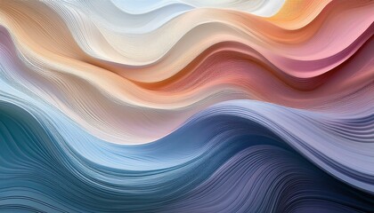 abstract background with waves, A soft wave of gradient colors flows effortlessly, creating an abstract backdrop that feels both calming and dynamic