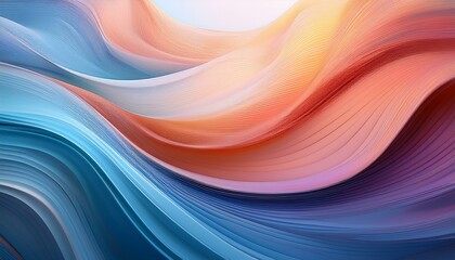 A soft wave of gradient colors flows effortlessly, creating an abstract backdrop that feels both calming and dynamic