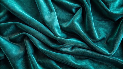 Obraz premium A close-up of a dark blue-green background with a soft, cushion-like texture that seems to envelop the viewer,