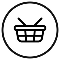 Editable picnic shopping basket vector icon. Part of a big icon set family. Perfect for web and app interfaces, presentations, infographics, etc