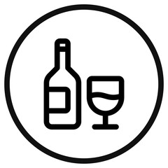 Editable wine vector icon. Part of a big icon set family. Perfect for web and app interfaces, presentations, infographics, etc