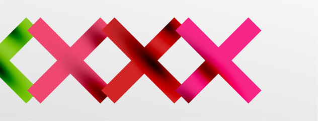 Obraz premium Colorful squares, lines minimal abstract background. Vector Illustration For Wallpaper, Banner, Background, Card, Book Illustration, landing page