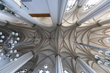  Interior of St. Elizabeth church in Lviv