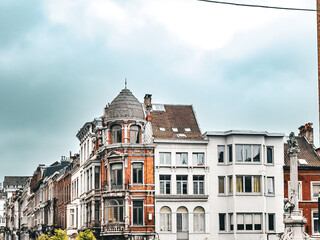 Fototapeta premium Embarking on a Charleroi Adventure: Roaming the Enchanting Streets of the Old Village