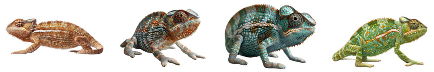 A high-quality image of a chameleon, highlighting its color-changing ability and adaptability.