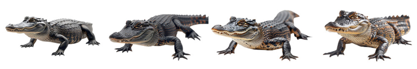 Fototapeta premium A high-quality image of an alligator, emphasizing its strength and predatory nature.