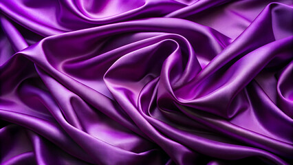 Obraz premium Vibrant and eye-catching purple silk background , silk, purple, vibrant, background, texture, fabric, elegant, luxurious