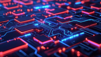 Futuristic Circuit Board.