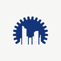 Minimalist Modern Building Logo Vector Illustration