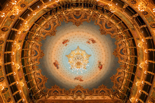 Teatro La Fenice Opera House Interior In Venice