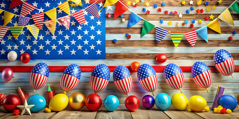 Labor Day celebration in a colorful and vibrant design , Workers, holiday, American, patriotic, union