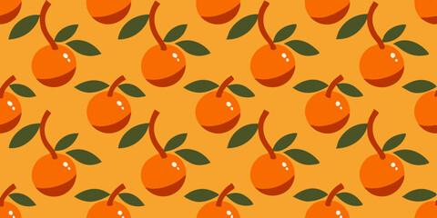 orange seamless pattern textile vector	