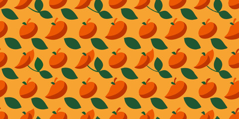 orange seamless pattern textile vector	