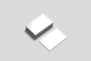 Textured business card mockup on a grey background. 85x55 mm.