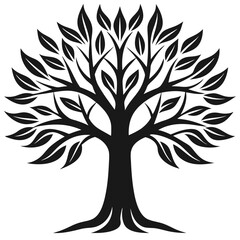 Obraz premium tree silhouette vector