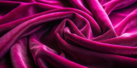 Fototapeta premium Velvet fabric at its finest, with a luxurious texture that's both soft and plush, and a rich, vibrant