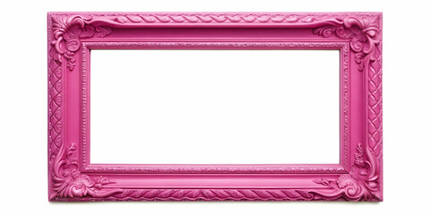 Pink frame with white background for photo display, pink, frame, white, background, photo, display, border, pastel, soft