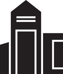 Office Building Glyph Icon
