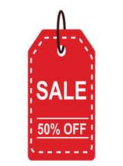 Sale tags, Sale red tag,  Vector illustration, EPS 10
