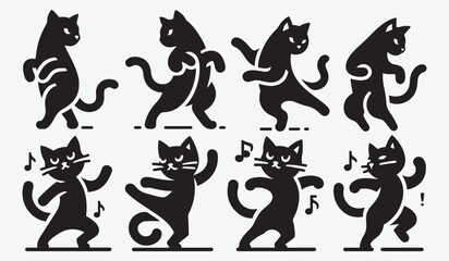 Cat Silhouette Bundle Clip Art Vector Illustration for Animal Lovers