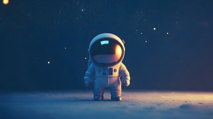 3d fun cute astronaut image