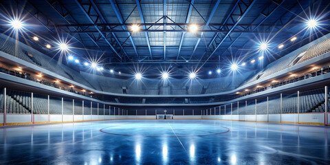 Ice hockey players in action on a grand ice arena, ice hockey, players, competition, sports, arena, teamwork