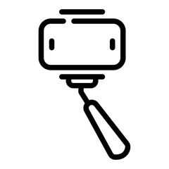 selfie stick Line Icon