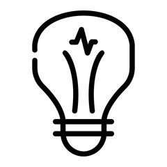 bulb Line Icon