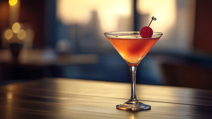 Celebrate National Vodka Day with a refreshing cocktail at sunset in a garden setting