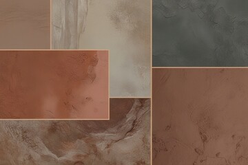 Layered Textured Background Design in Muted Earthy Clay Color Palettes