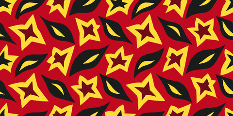 Fabric Seamless Pattern groovy style 