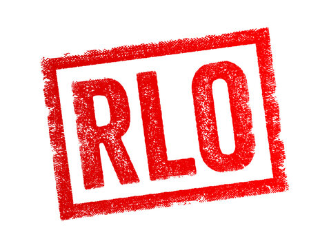 RLO abbreviation stands for Reusable Learning Object, Right-to-Left Overridem, Regional Liaison Office or Radar Lock-On, text concept acronym stamp