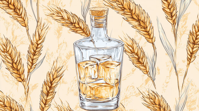 Celebrating National Vodka Day with friends at a cozy bar in the evening - Powered by Adobe