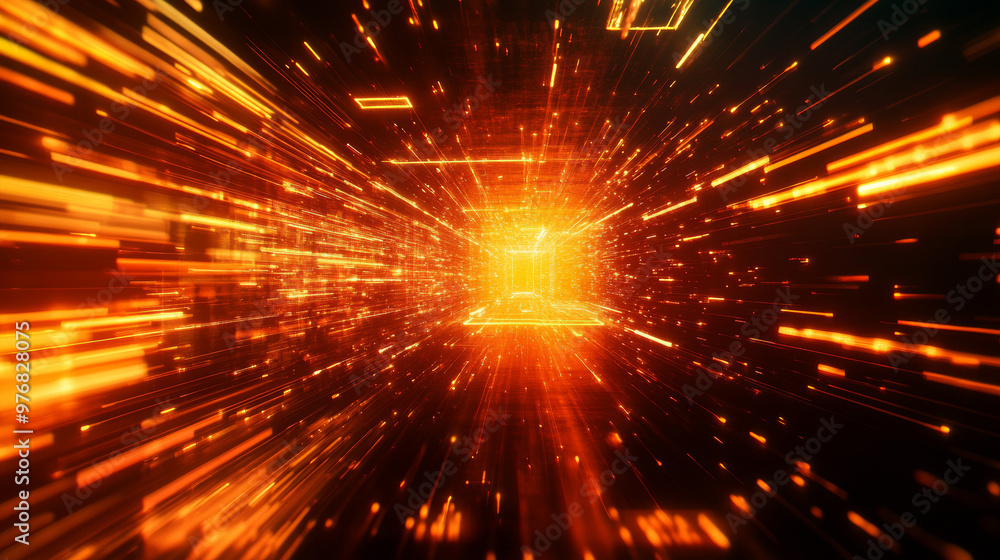 Poster abstract technology background concept featuring high-speed elements.