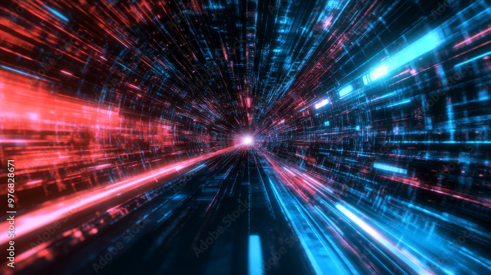 Poster abstract technology background concept featuring high-speed elements.