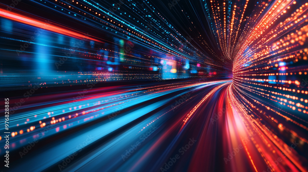 Poster abstract technology background concept featuring high-speed elements.