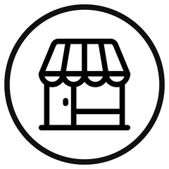 Editable store, restaurant, cafe building vector icon. Part of a big icon set family. Perfect for web and app interfaces, presentations, infographics, etc