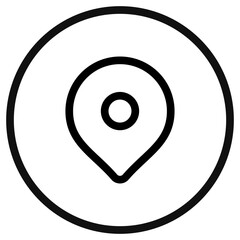 Editable location pin vector icon. Map, location, navigation. Part of a big icon set family. Perfect for web and app interfaces, presentations, infographics, etc
