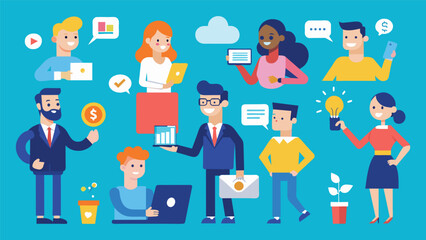 Digital business concept illustrations,mega set collection of scenes with men