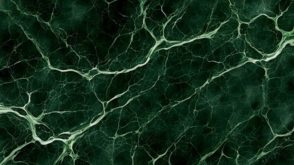 Emerald green abstract background with white network inserts