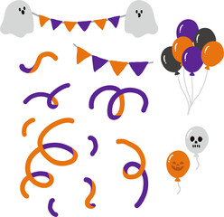 할로윈 장식 데코레이션 가랜드 컨페티