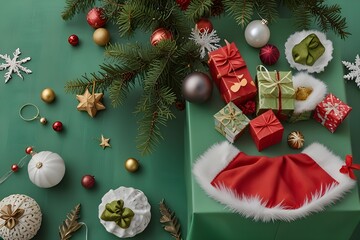 christmas tree decorations and gifts
