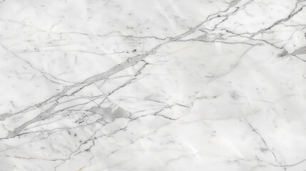 Obraz premium Elegant white marble with soft grey veins, ideal for luxurious wallpaper or skin tile, offering a timeless and sophisticated aesthetic for any space.