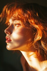 Fototapeta premium Woman with red hair
