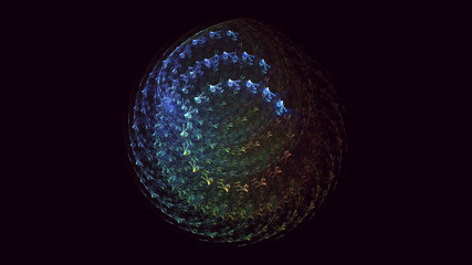 3D manual rendering abstract round hole light background. Its not AI Generatd illustration.